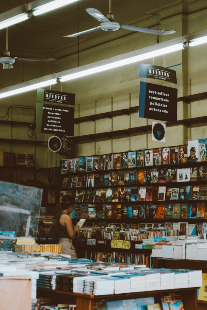 Explore a vibrant bookstore in Buenos Aires offering a wide range of books and friendly atmosphere.